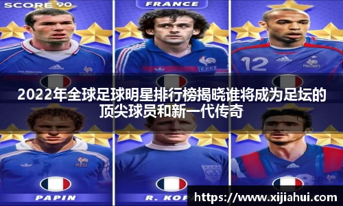 2022年全球足球明星排行榜揭晓谁将成为足坛的顶尖球员和新一代传奇